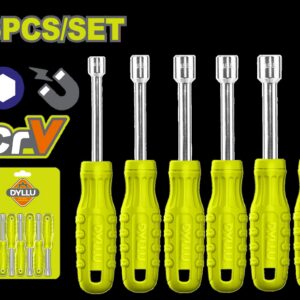 DESTORNILADOR PUNTA HEXAGONAL JUEGO X 6PZS DYLLU (DTSS24T6)