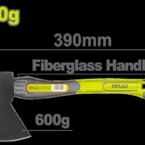 HACHA 600G MANGO DE FIBRA DE VIDRIO DYLLU (DTHM6306)