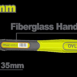 PORRA 35 MM GOMA Y PLASTICO MANGO FIBRA DE VIDRIO Y GOMA DYLLU (DTHM7305)