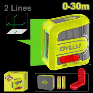 NIVEL LÁSER 0-30M LUZ VERDE DYLLU (DTLE2M03)