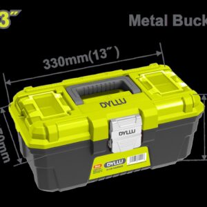CAJA DE HERRAMIENTA 13" PLÁSTICA CIERRE METALICO DYLLU (DTTB3313)