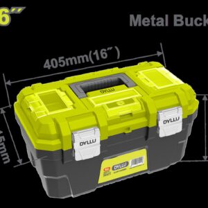 CAJA DE HERRAMIENTA 16" PLÁSTICA CIERRE METALICO DYLLU (DTTB3316)