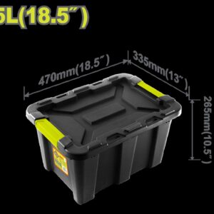 CAJA DE ALMACENAJE PLÁSTICA 18.5" 25L DYLLU (DTTB3325)