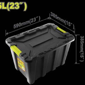 CAJA DE ALMACENAJE PLÁSTICA 23" 55L DYLLU (DTTB3355)