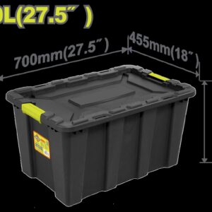 CAJA DE ALMACENAJE PLÁSTICA 23" 80L DYLLU (DTTB3380)