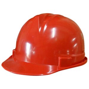 CASCO CONSTRUCCION ECONOMICO ROJO CON BARBUQUEJO (SIN NORMA)(HT50091)