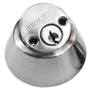 CHAPA CERROJO SEGURIDAD GATO DOBLE CILINDRO CROMO-MATE REF 790*