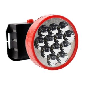 LINTERNA MINERO(MANOS LIBRES) 12 LED REF SJK-68337(RECARGABLE) (HT30447)