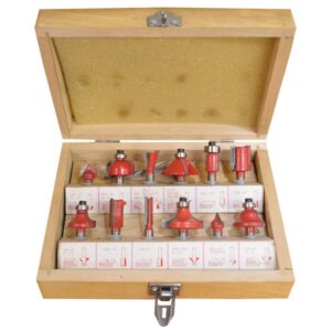 FRESAS PARA RUTEADORA UYUSTOOLS EJE 1/4 X 12 PCS (CQT012)