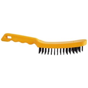 CEPILLO ACERO SIN ESPATULA M/PASTA AMARILLO HT 6 LINEAS 106 (CPMY-106)(HT30571)