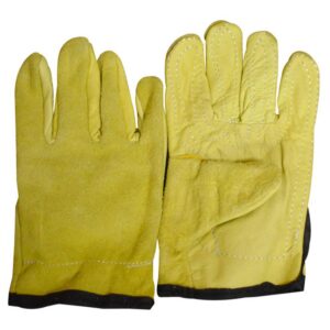 GUANTE INGENIERO CORTO NACIONAL AMARILLO CON REFUERZO INTERNO