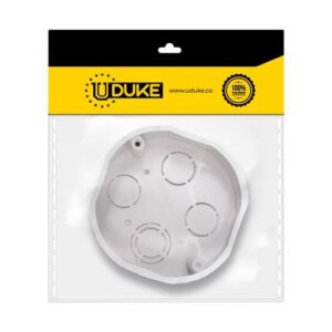 CAJA PLASTICA OCTAGONAL BLANCA CERTIFICADA PQT X 1 UDUKE