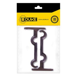 ACCESORIO CORTINERO SOPORTE MURO DOBLE CAFE DE 3/4 PAQ X 2 UDUKE