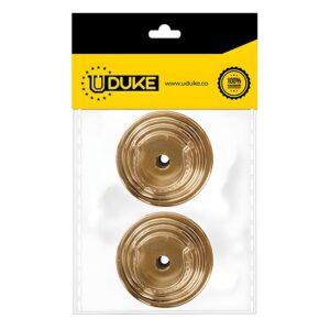 ACCESORIO CORTINERO PLAFON DORADO EN U (ABIERTO) 1 PAQ X 2 UDUKE