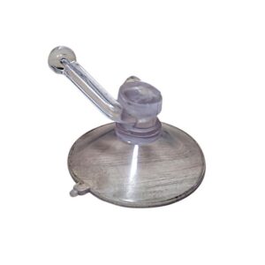 CHUPA ADHESIVA TRANSPARENTE # 3 CON GANCHO (GCH3GT)