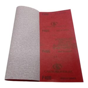 LIJA CARBORUNDUM ROJA 400 ( LIJADO EN SECO)