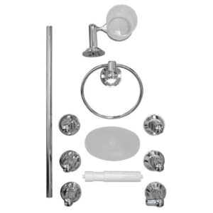 LINEA GRIVAL KIT ACCESORIOS PARA BANO X 6 PIEZAS NILO (546000001