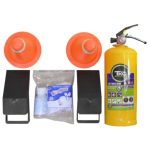 KIT CARRETERA PARA CARRO TKC X 4 PCS BOLSA -REGLAMENTARIO (EXTINTOR DE 5 LBS) REF-200878