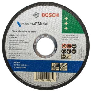 DISCO BOSCH CORTE METAL 4 1/2 PLANO (4 1/2X1.0X7/8) (2608619383000)