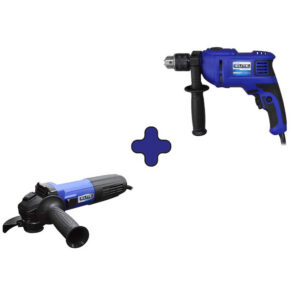 COMBO ELITE (0523001) TALADRO ELITE PERCUTOR 1/2 600W (ID600) + PULIDORA ELITE DE 4 1/2 700W T-PROFESIONAL (AG1141)