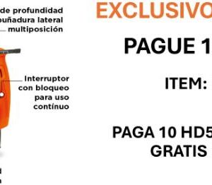 KIT TALADRO BLACK & DECKER 1/2 (PAGA 10 UNIDADES) LLEVA 1 UNIDAD DEL TALADRO BLACK & DECKER 3/8 550W 1 VEL (TB550-B3) T-LIVIANO SIN ESTUCHE