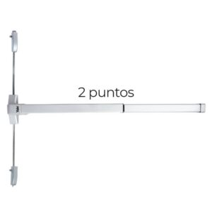 BARRA DE APERTURA ANTIPANICO TAMPA 2 PUNTOS PARA SALONES Y AUDITORIOS VERTICAL (35011)