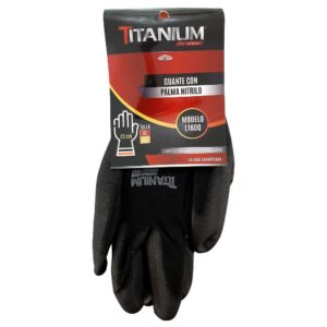 GUANTE NITRILO SEGURIDAD NEGRO TALLA XL-10 (FSI10)