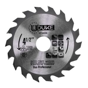DISCO MADERA UDUKE PROFESIONAL (4 1/2X 18) DMA115 (HT30598)