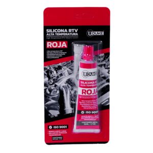 SILICONA UDUKE 50 ML RTV ROJA ALTA TEMPERATURA AUTOMOTRIZ (HT80123)
