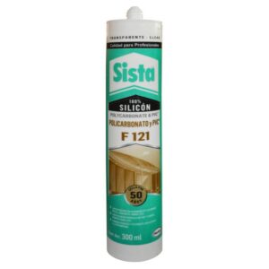 SILICONA TUBO SISTA POLICARBONATO Y PVC TRASPARENTE 300 ML(F121) (2591113)
