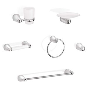 KIT ACCESORIOS PARA BANO X 6 PIEZAS ALUVIA GRIVAL (AV6000001)