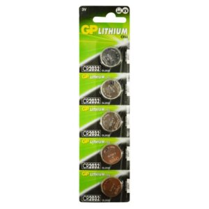 PILA MONEDA GP LITHIUM CR2032 3V 220 MAH (GPCR2032-C20) BLISTER X 20 (PRECIO X UNIDAD)
