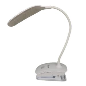 LAMPARA PARA ESCRITORIO LED RECARGABLE PINZA LUZ DIA FINA DIMERIZABLE (TGX-755) (HT80349)