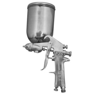AEROGRAFO UDUKE PROFESIONAL USA VASO DE 600 CC PISTOLA F-75 CROMADA - ALTA (HT30599)