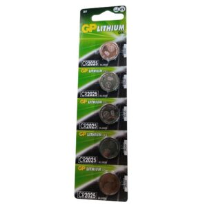 PILA MONEDA GP LITHIUM CELL 3V-160 MAH CR2025 BLISTER X 5 ( PRECIO X UNIDAD)