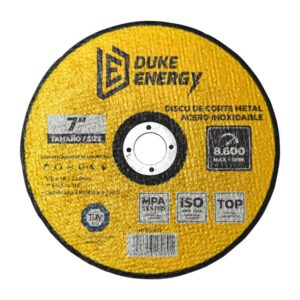 DISCO 7 CORTE METAL ACERO INOX 2 EN 1 DUKE ENERGY TECNOLOGIA ALEMANA (HT80410)