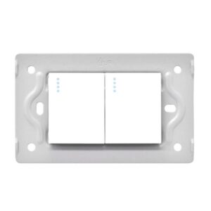 SWICHE DOBLE LUXOR BLANCA INTERCAMBIABLE SIN TAPA DUKE ENERGY (V9-007)