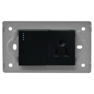 TOMA SWICHE LUXOR NEGRA INTERCAMBIABLE SIN TAPA DUKE ENERGY (V17-018)