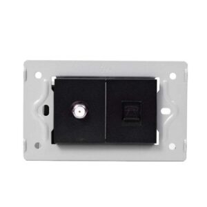 SWICHE TIMBRE LUXOR NEGRA INTERCAMBIABLE SIN TAPA (V17-001)