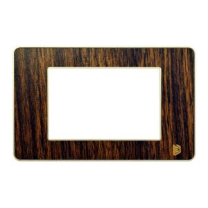 TAPA LUXOR MADERA OSCURO CUADRADA BORDE DORADO DUKE ENERGY (V3-02MO)