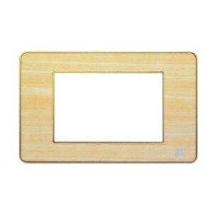 TAPA LUXOR MADERA CLARO CUADRADA BORDE DORADO DUKE ENERGY (V3-02MC)