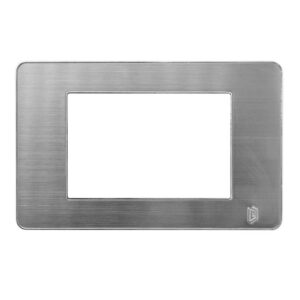 TAPA LUXOR ACERO INOXIDABLE CUADRADA BORDE CROMADO DUKE ENERGY (V3-02AC)