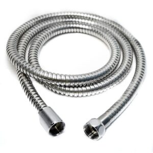 MANGUERA CROMADA FLEXIBLE PARA DUCHA TELEFONO 1.5M (HT1220)