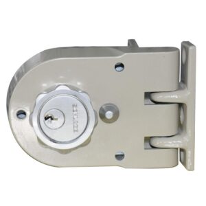 CHAPA CANDADO INAFER DERECHA SOBREPONER CON ROSETA Y PLACA DE SOLDAR (C-996R)