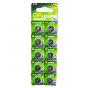PILA MONEDA GP LITHIUM CELL 1.5V MAH LR44 (176A) BLISTER X 10 (PRECIO X UNIDAD)
