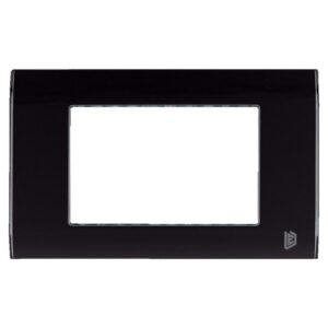 TAPA LUXOR NEGRA BRILLANTE Y BORDE CROMADO DUKE ENERGY (V3-02AN)