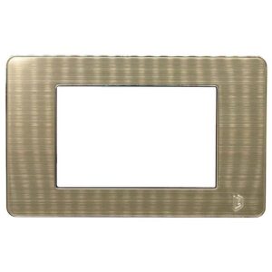 TAPA LUXOR DORADO PLATA INOXIDABLE Y BORDE COBRIZADO DUKE ENERGY (V3-02AMD)