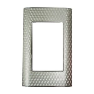 TAPA LUXOR PLATA CON VISOS 3D (V18-02PB)