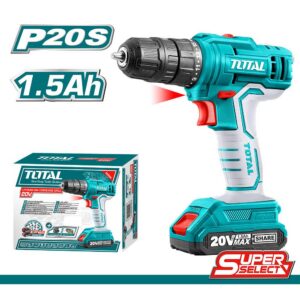 TALADRO INALAMBRICO 3/8 20V BATERIA ION LITIO Y CARGADOR INCLUIDO SUPER SELECT TOTAL (UTDLI20011)
