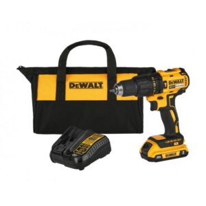 TALADRO ATORNILLADOR RECARGABLE DEWALT 1 BATERIA 2AH PERCUTOR 1/2 20V SIN ESCOBILLAS (DCD7781D1-B3) CAJA CARTON + MALETIN DE LONA
